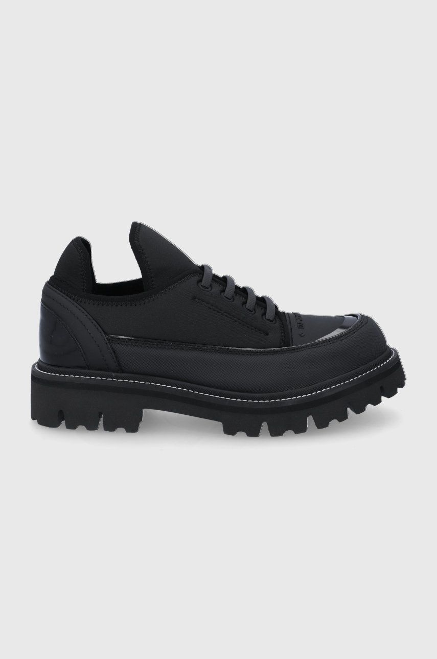 Emporio Armani Pantof bărbați, culoarea negru answear.ro