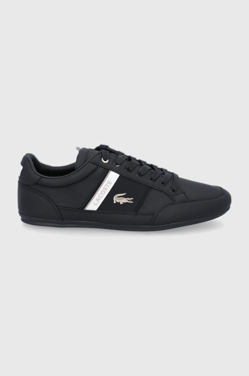 

Кожени обувки Lacoste в черно, Черен