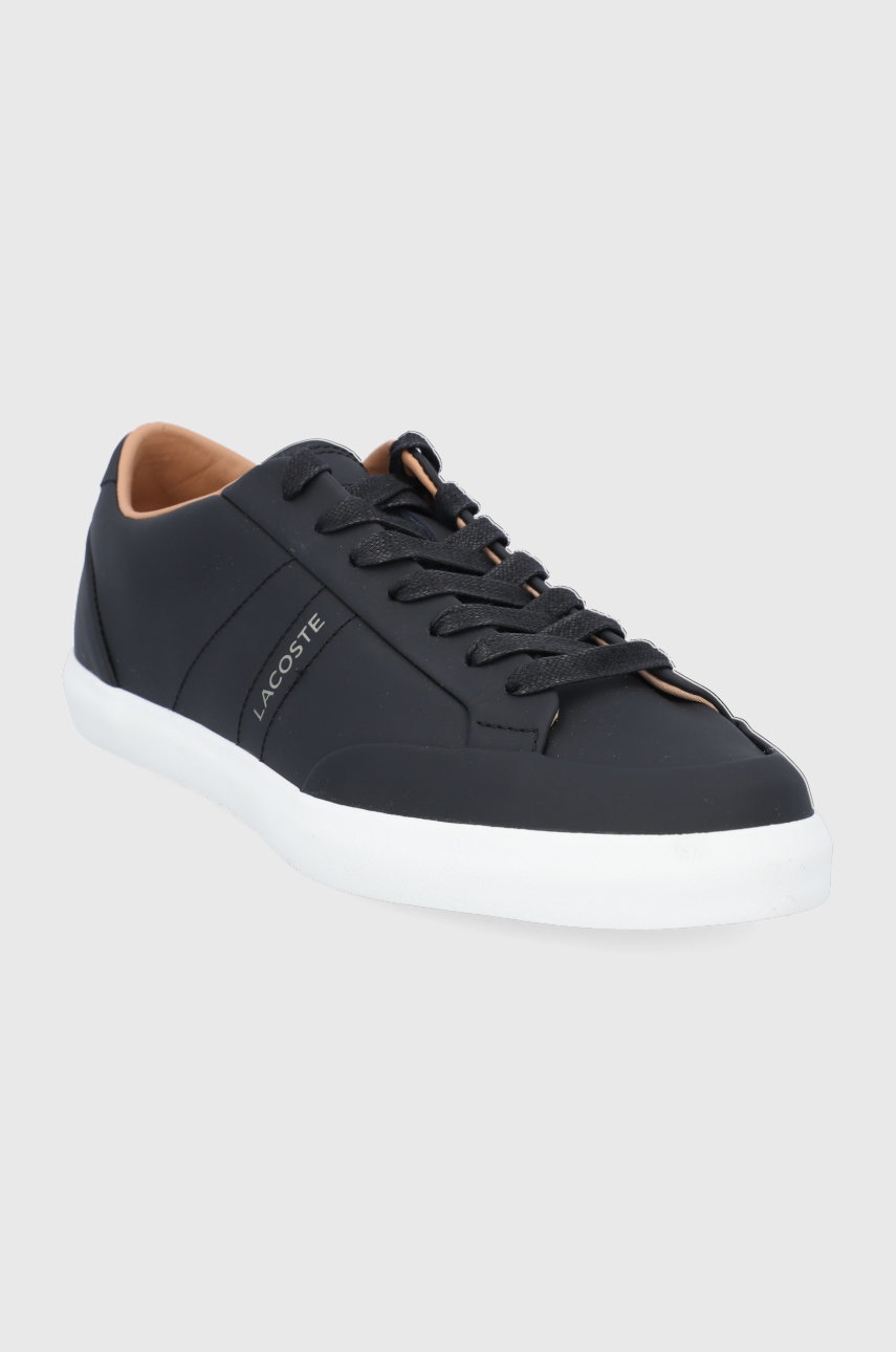 

Кожаные ботинки Lacoste цвет чёрный