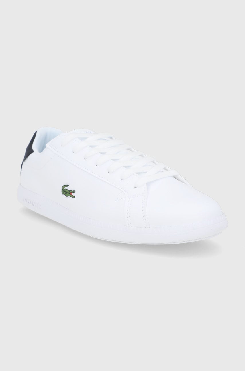 

Кожаные ботинки Lacoste цвет белый
