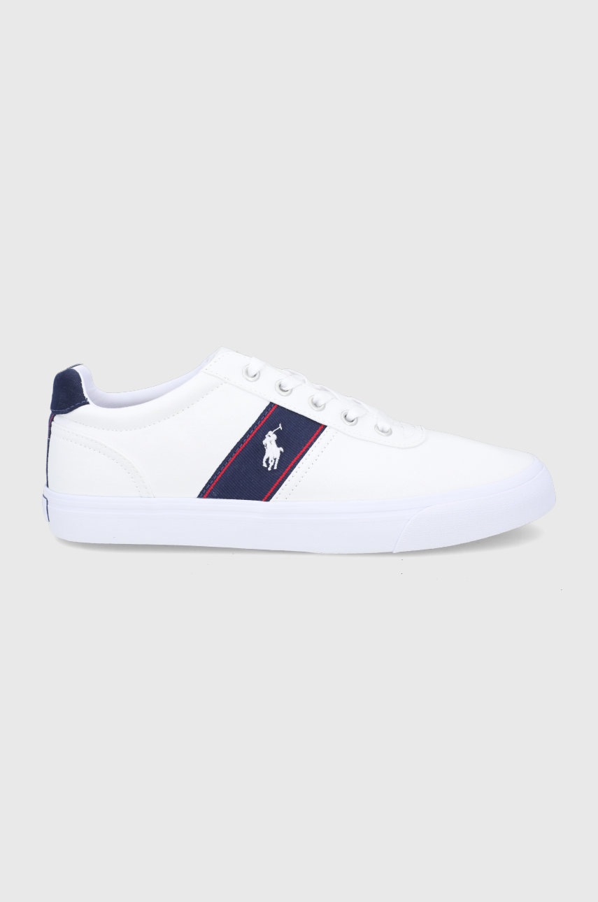 

Ниски кецове Polo Ralph Lauren мъжки в бяло, Бял