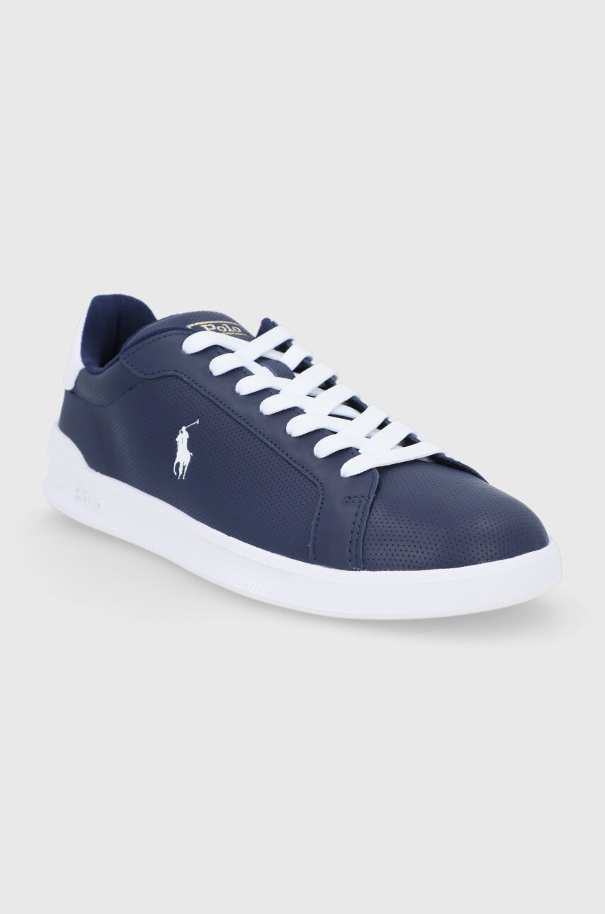 

Кожаные ботинки Polo Ralph Lauren цвет синий