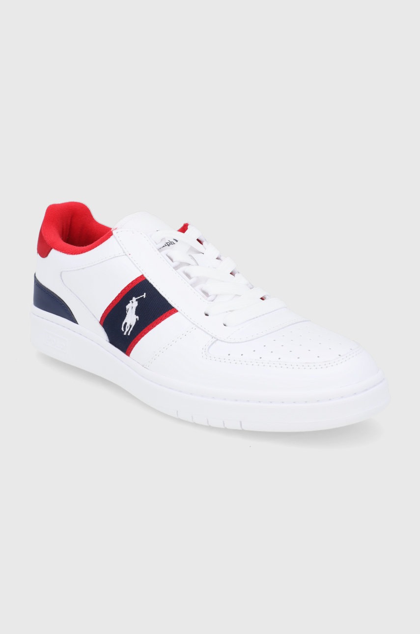 

Шкіряні черевики Polo Ralph Lauren колір білий