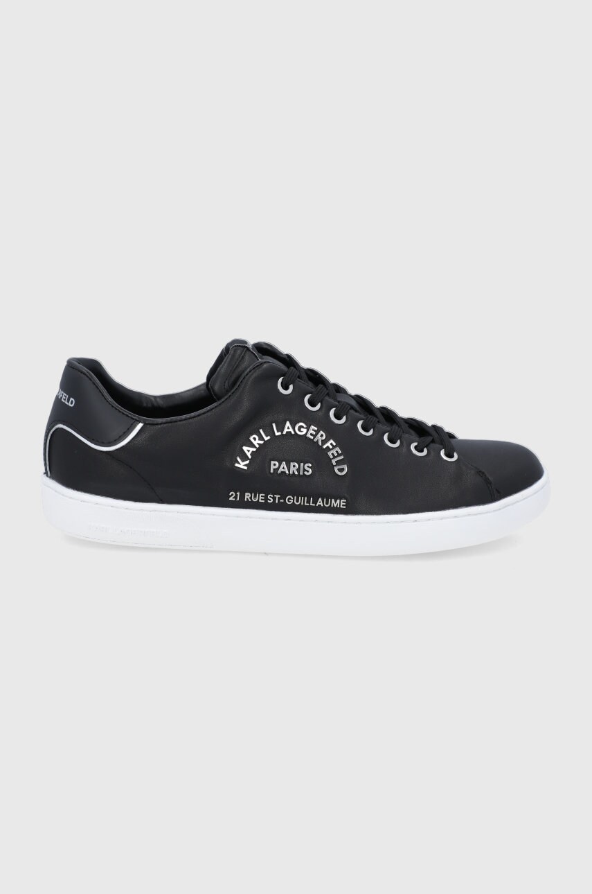 Karl lagerfeld ghete de piele kourt ii culoarea negru