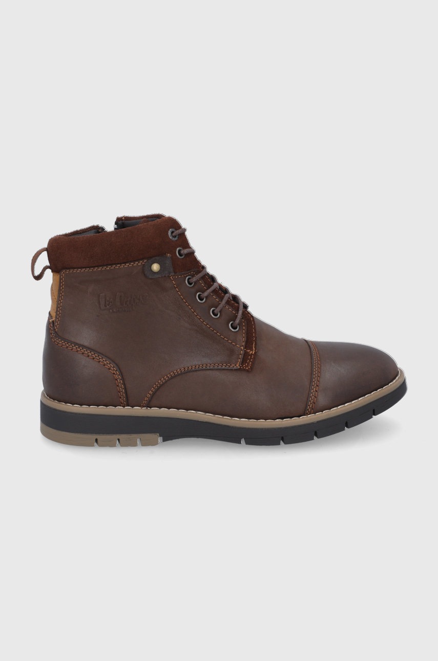 

Кожени обувки Lee Cooper мъжки в кафяво, Кафяв