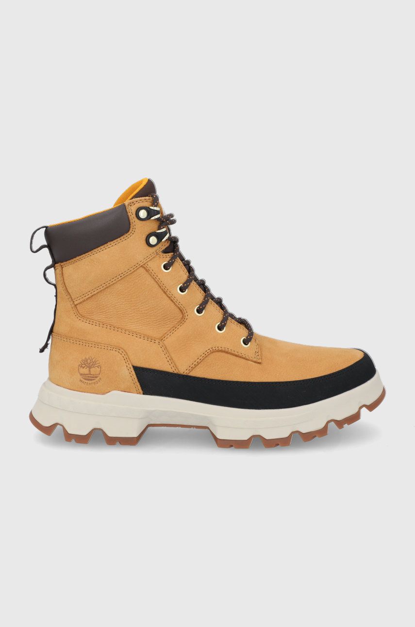 Kožené členkové topánky Timberland TBL ORIGINALS ULTRA pánske, žltá farba