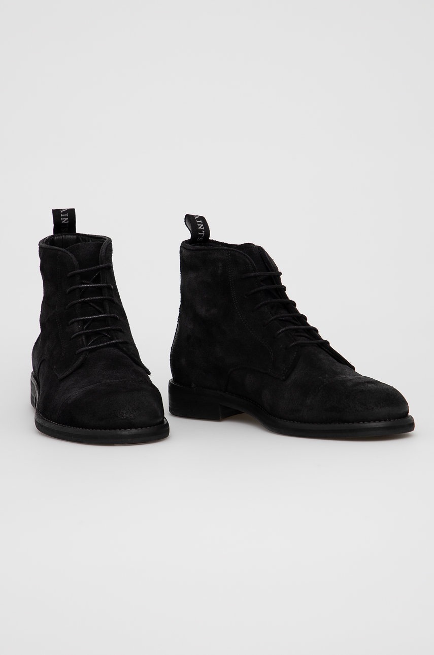 

Замшевые кроссовки AllSaints Harland мужское цвет чёрный