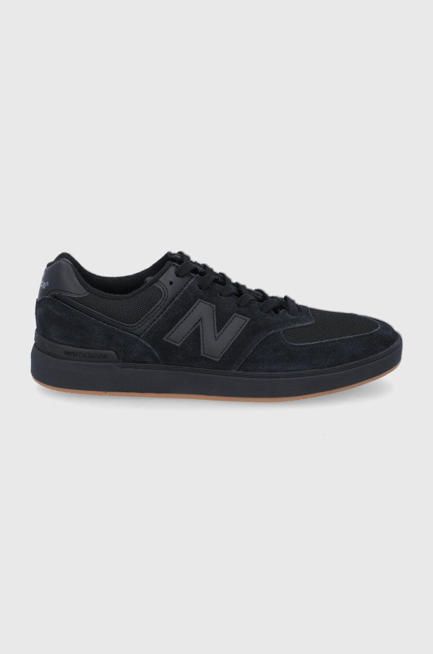 New Balance buty zamszowe AM574CBL kolor czarny