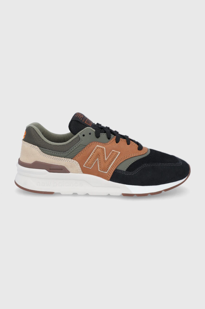 New Balance Ghete de piele CM997HWD culoarea maro