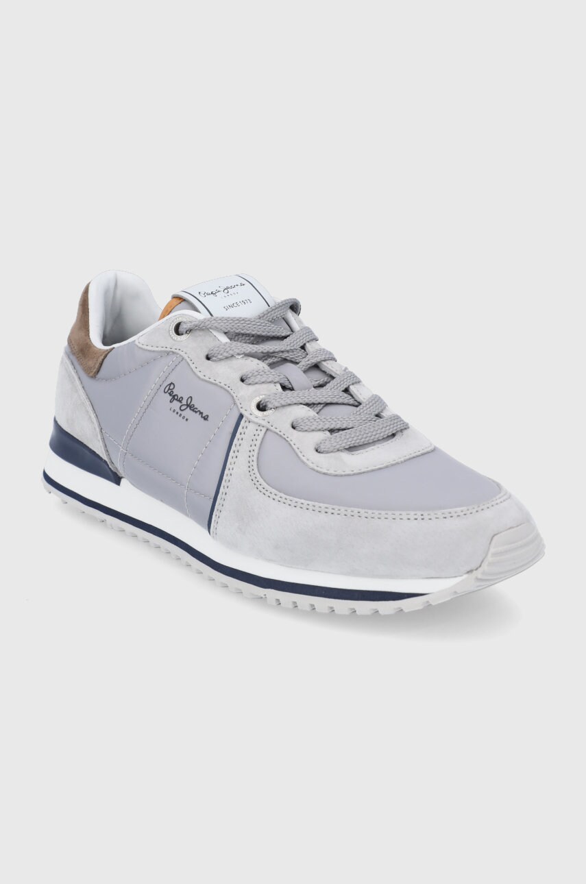 

Черевики Pepe Jeans Tinker City Smart колір сірий