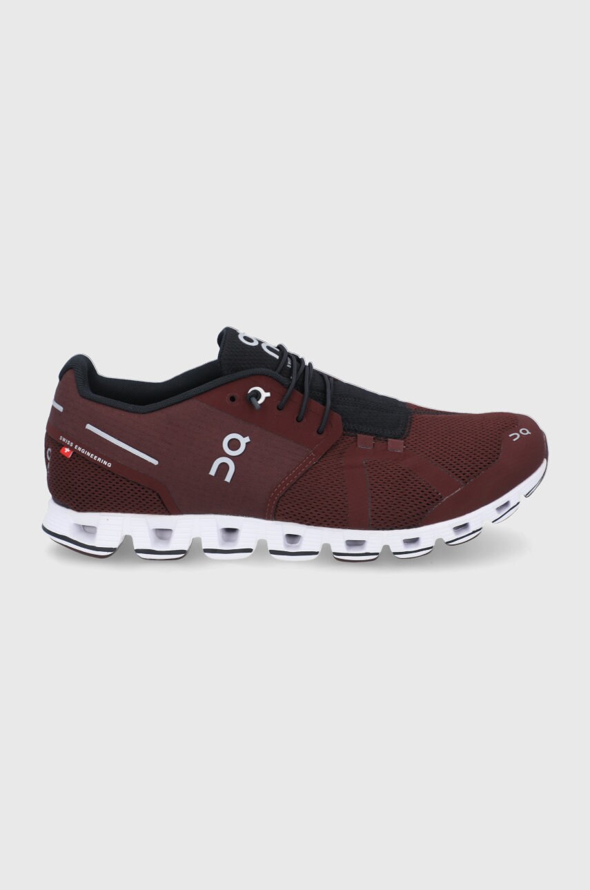 On-running pantofi cloud culoarea bordo