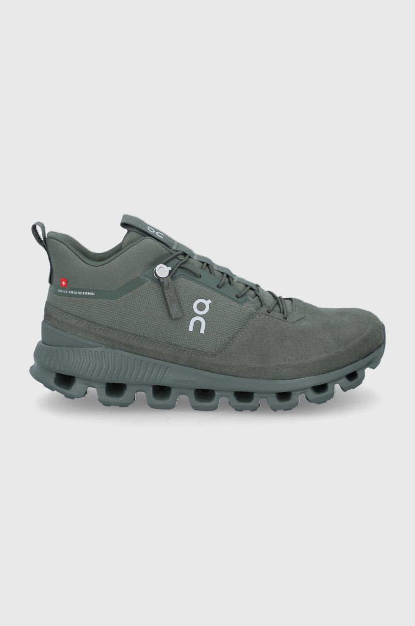 On-running Pantofi HI Cloud culoarea verde answear.ro imagine 2022 reducere