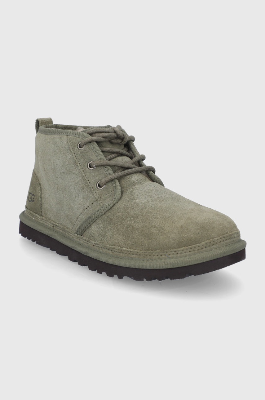 

Замшевые кроссовки UGG мужские цвет зелёный