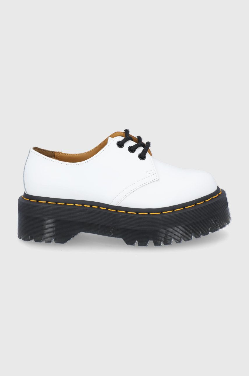 Dr. Martens Pantofi de piele culoarea alb answear.ro imagine 2022 reducere