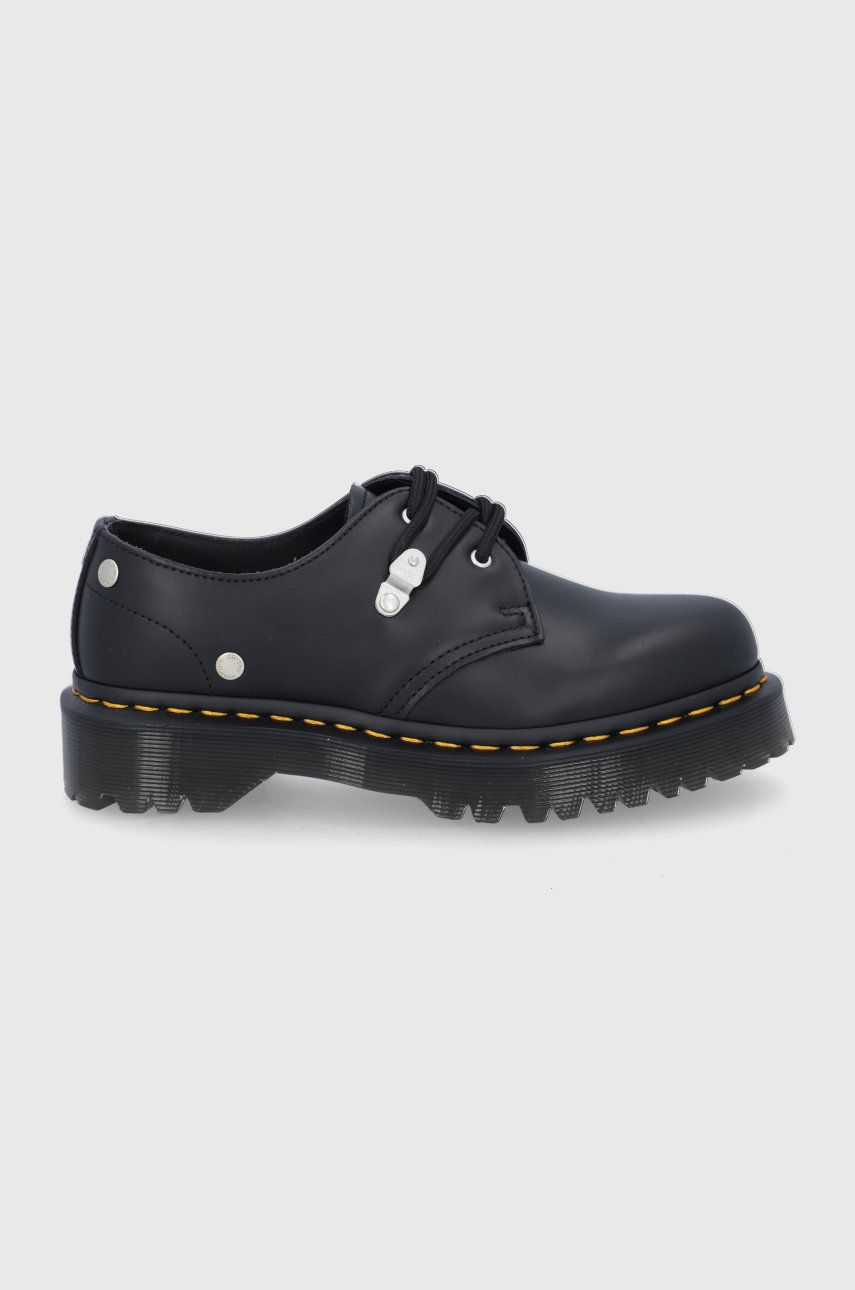 Dr. Martens Pantofi de piele culoarea negru answear.ro imagine 2022 reducere