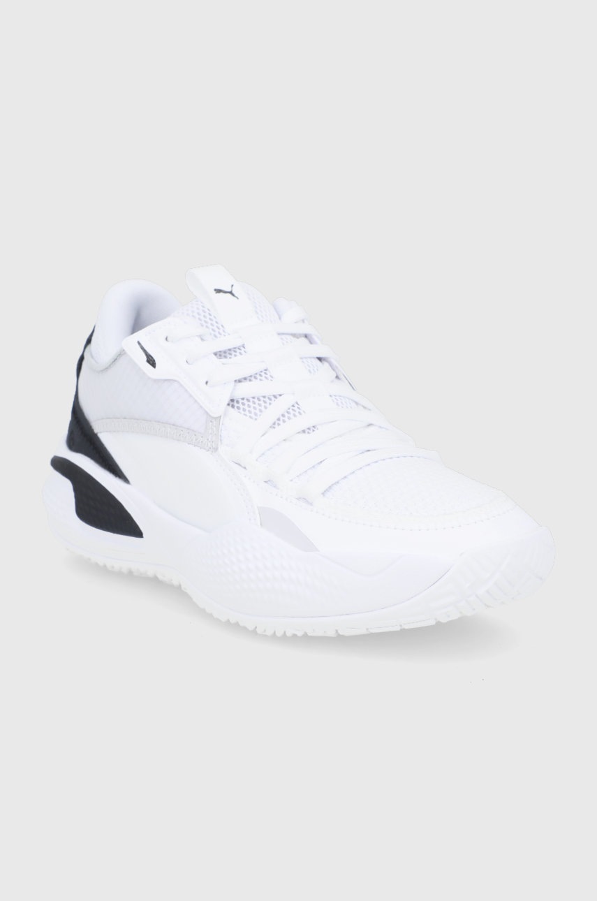 

Черевики Puma Court Rider I 195634 колір білий на платформі
