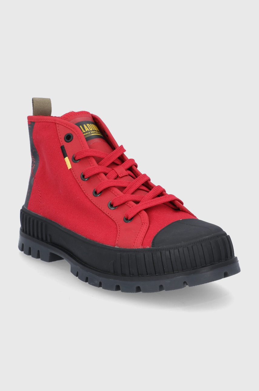

Кеди Palladium колір червоний