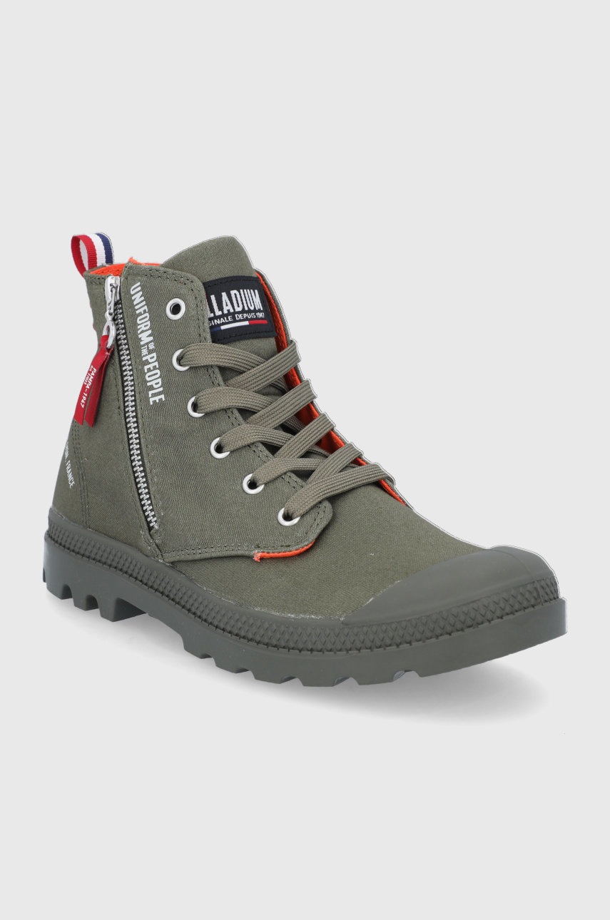 

Кеди Palladium колір зелений