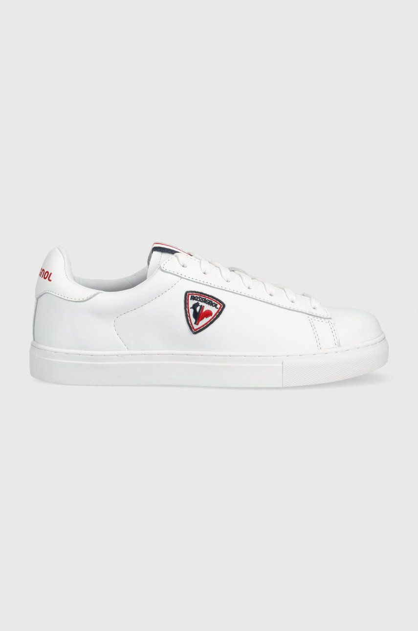 Sneakers boty Rossignol bílá barva, na plochém podpatku - bílá -  Svršek: Umělá hmota