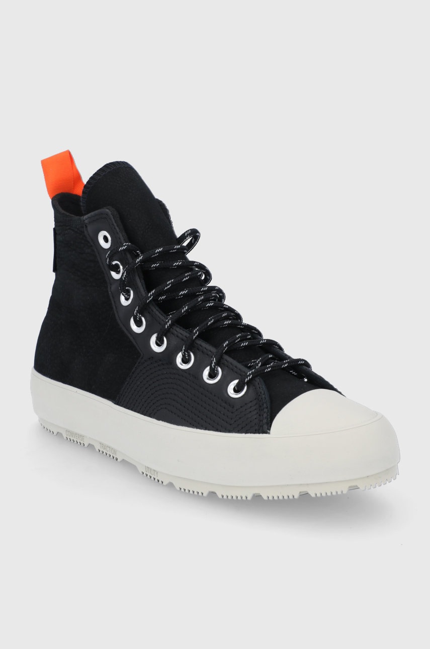 

Кожаные кеды Converse цвет чёрный