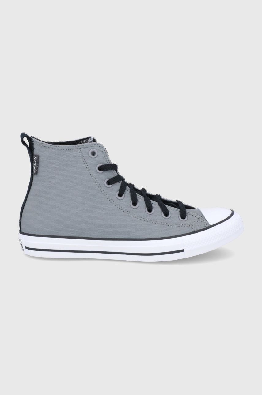

Високи кецове Converse в сиво, Сив