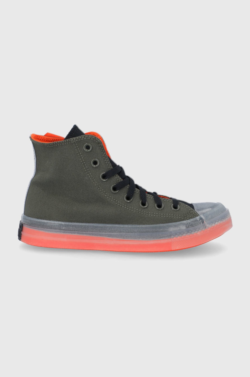 

Високи кецове Converse в бежово, Зелен