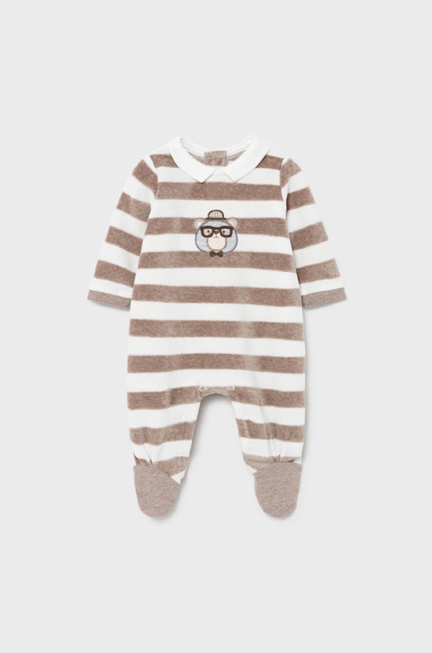 

Дитячі повзунки Mayoral Newborn колір коричневий