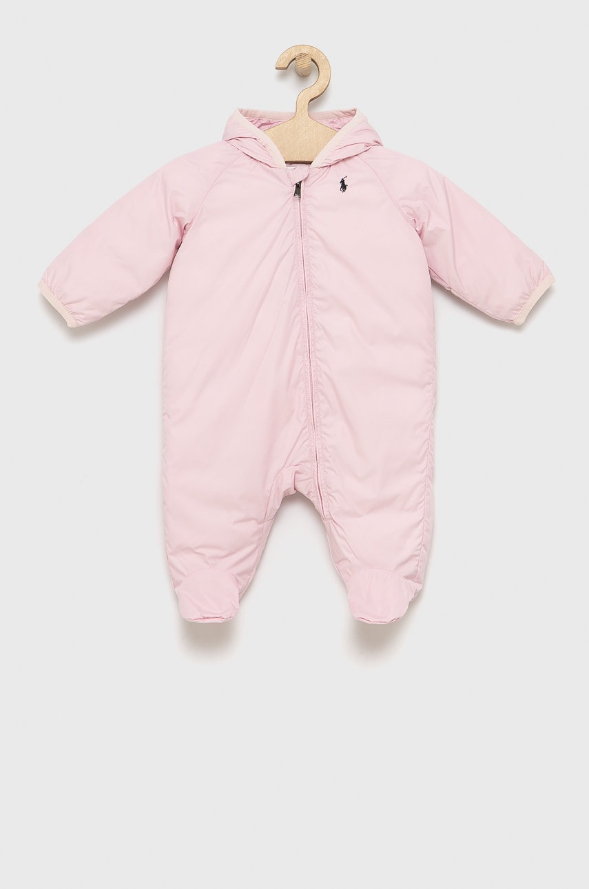 

Бебешки гащеризон Polo Ralph Lauren в розово, Розов