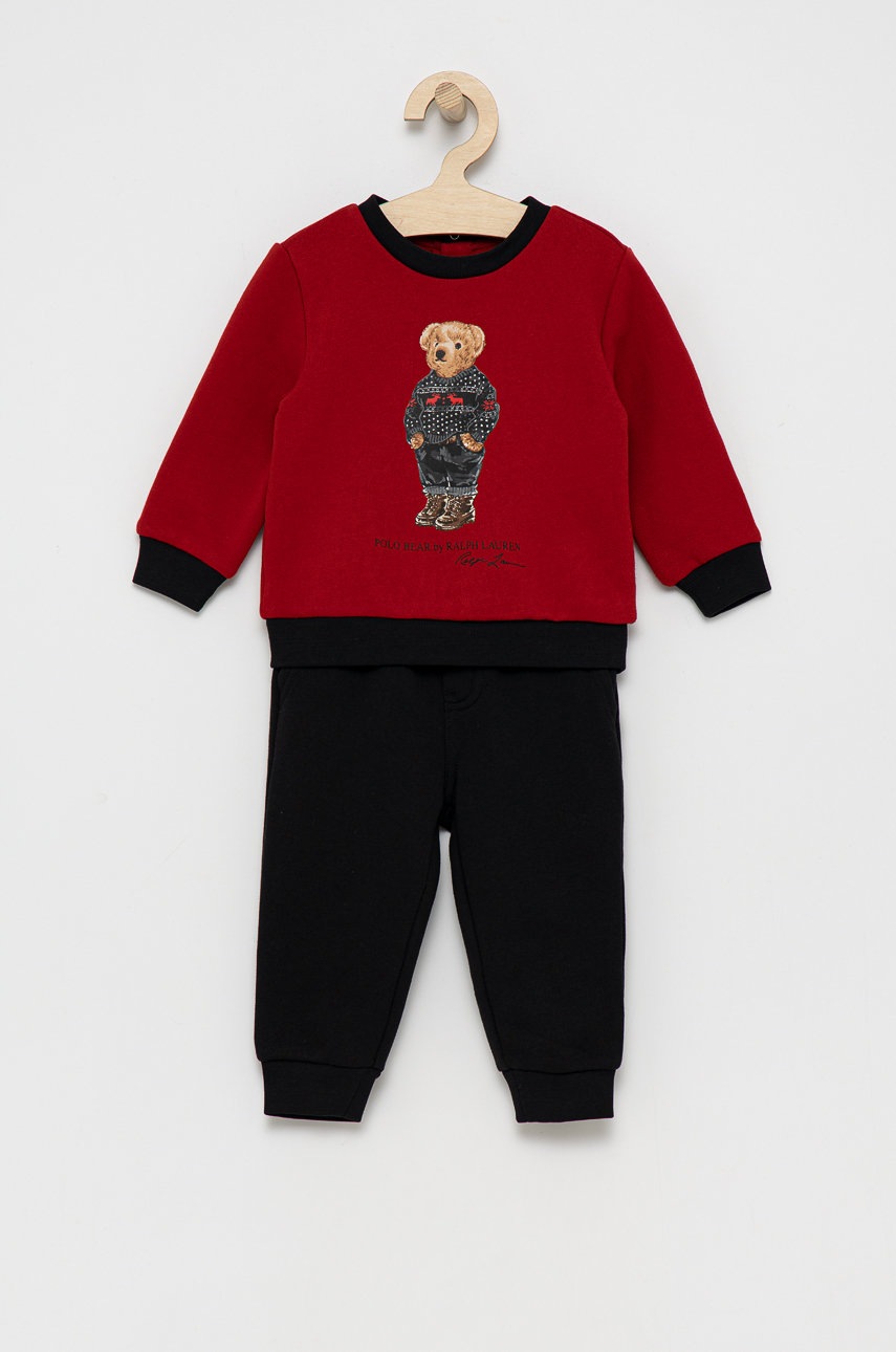 

Детски комплект Polo Ralph Lauren в червено, Червен
