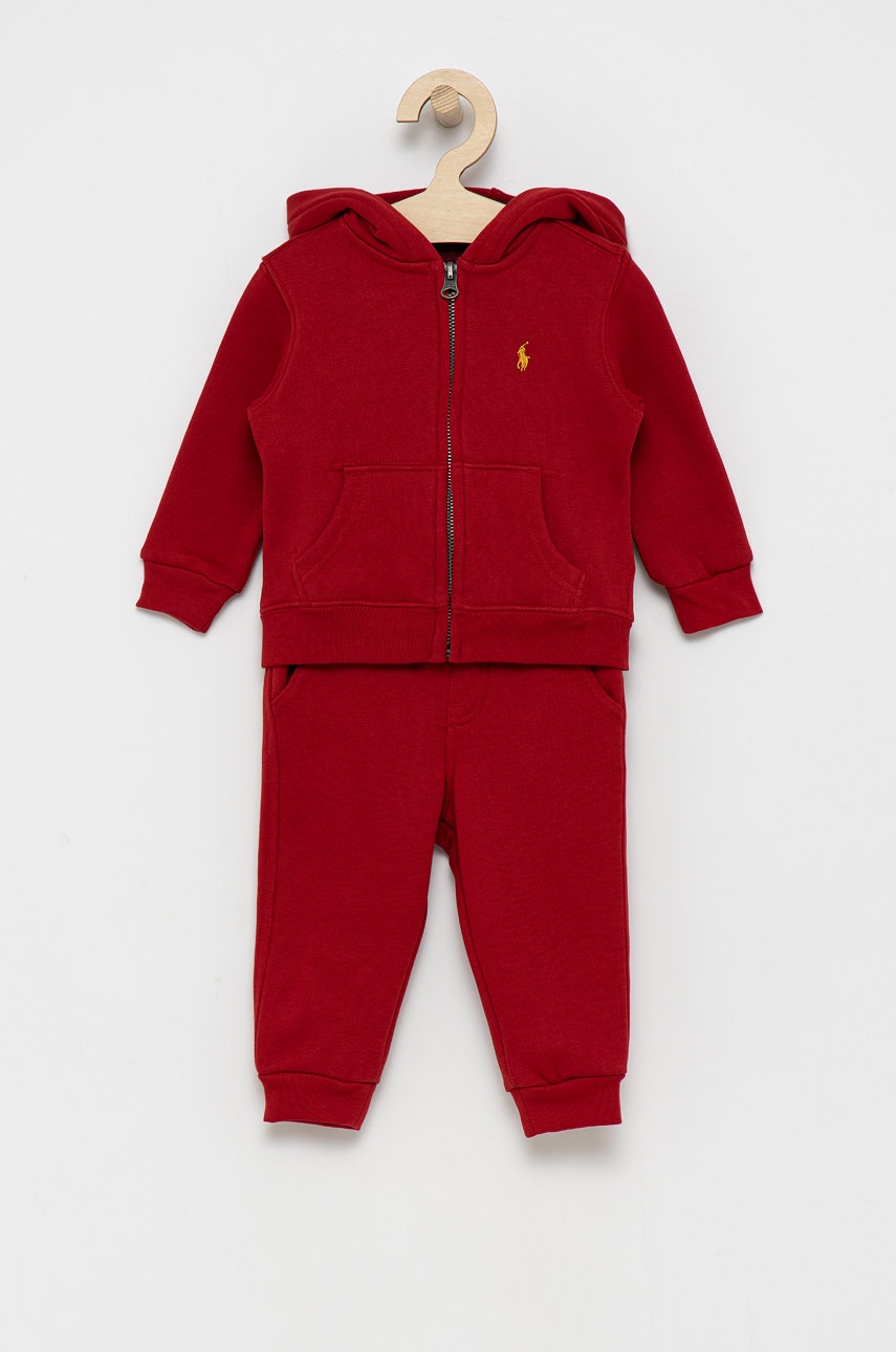 

Детски комплект Polo Ralph Lauren в червено, Червен