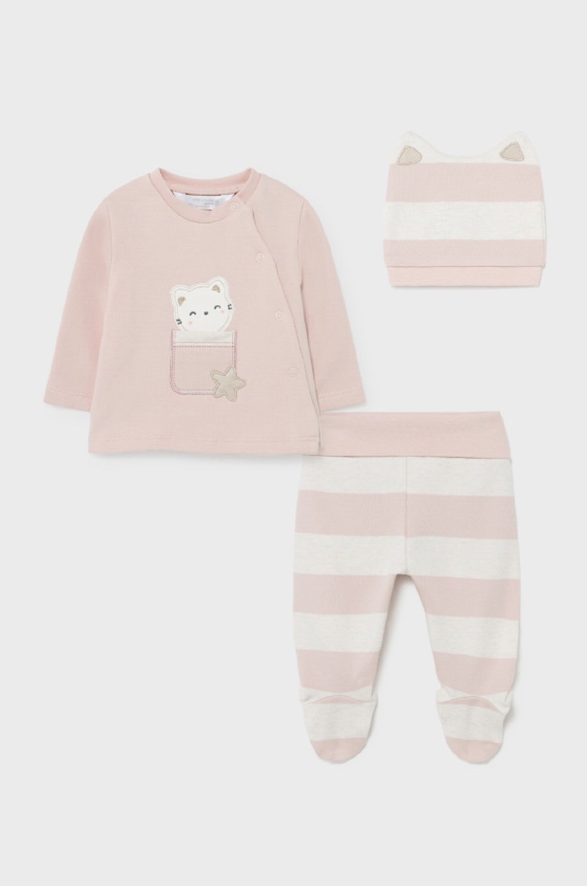

Комплект для младенцев Mayoral Newborn цвет розовый