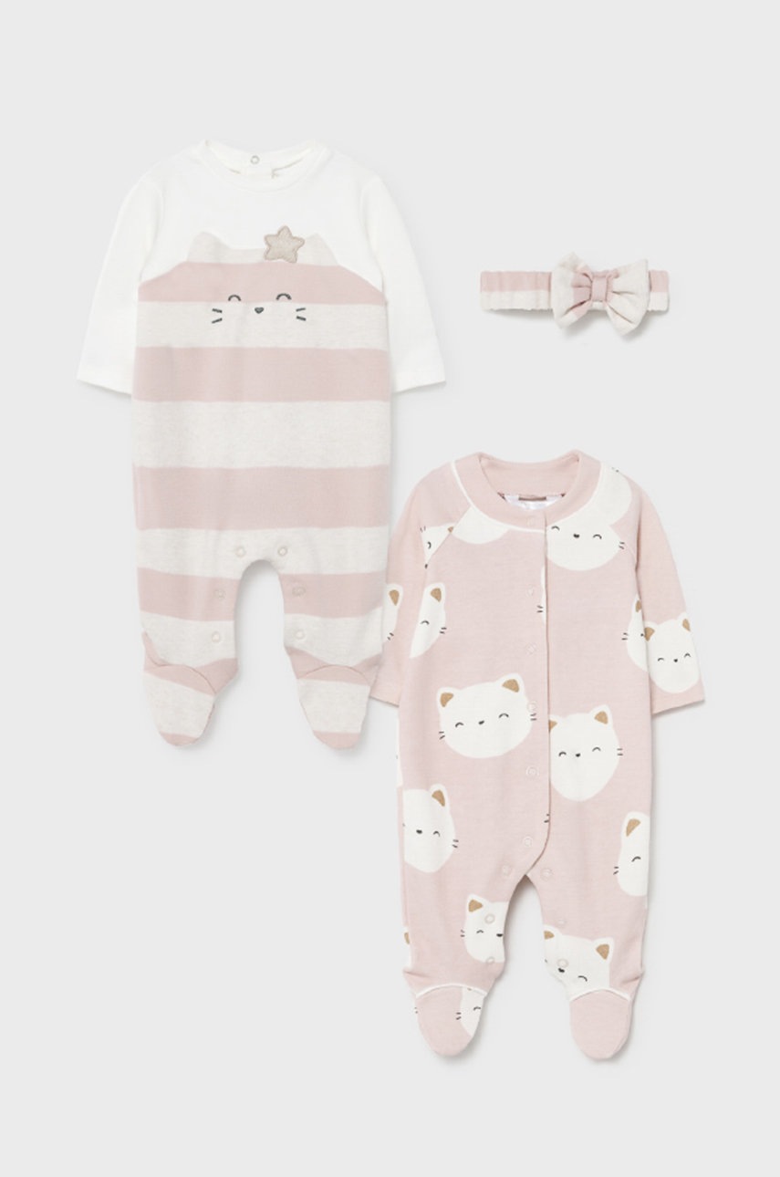 

Ползунки для младенцев Mayoral Newborn цвет розовый