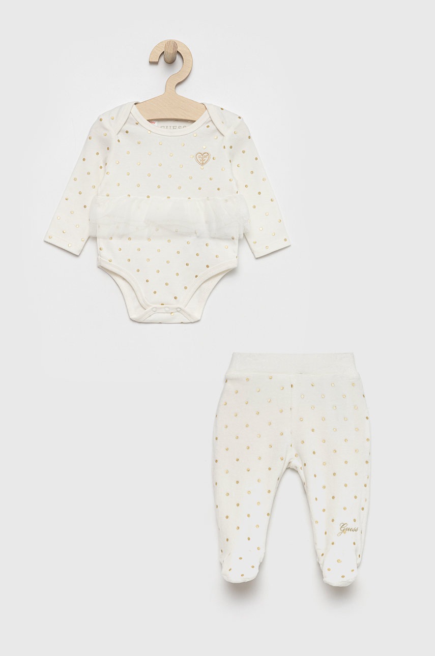 

Guess - Комплект за бебета, Бял