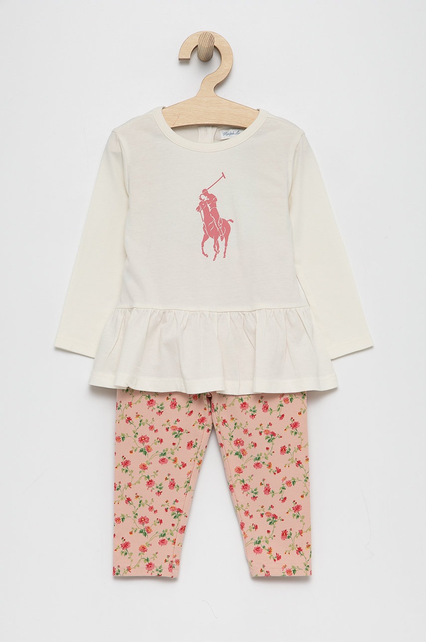 

Комплект за бебета Polo Ralph Lauren в кремаво, Бежов