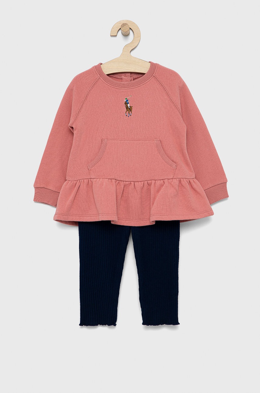 

Комплект за бебета Polo Ralph Lauren в розово, Розов