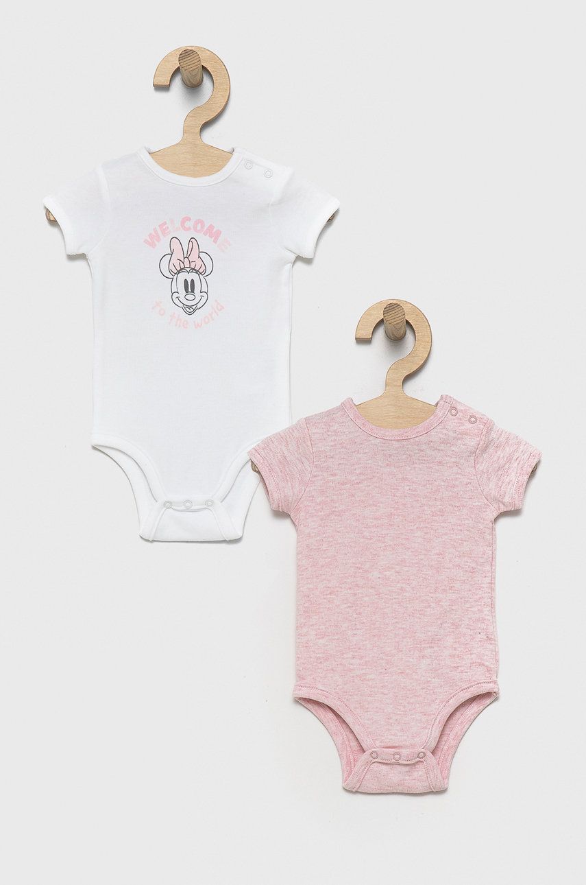 OVS Body bebe x Disney (2-pack) culoarea roz