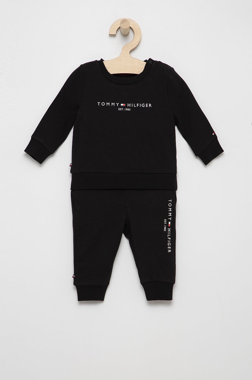 

Детски анцуг Tommy Hilfiger в черно, Черен