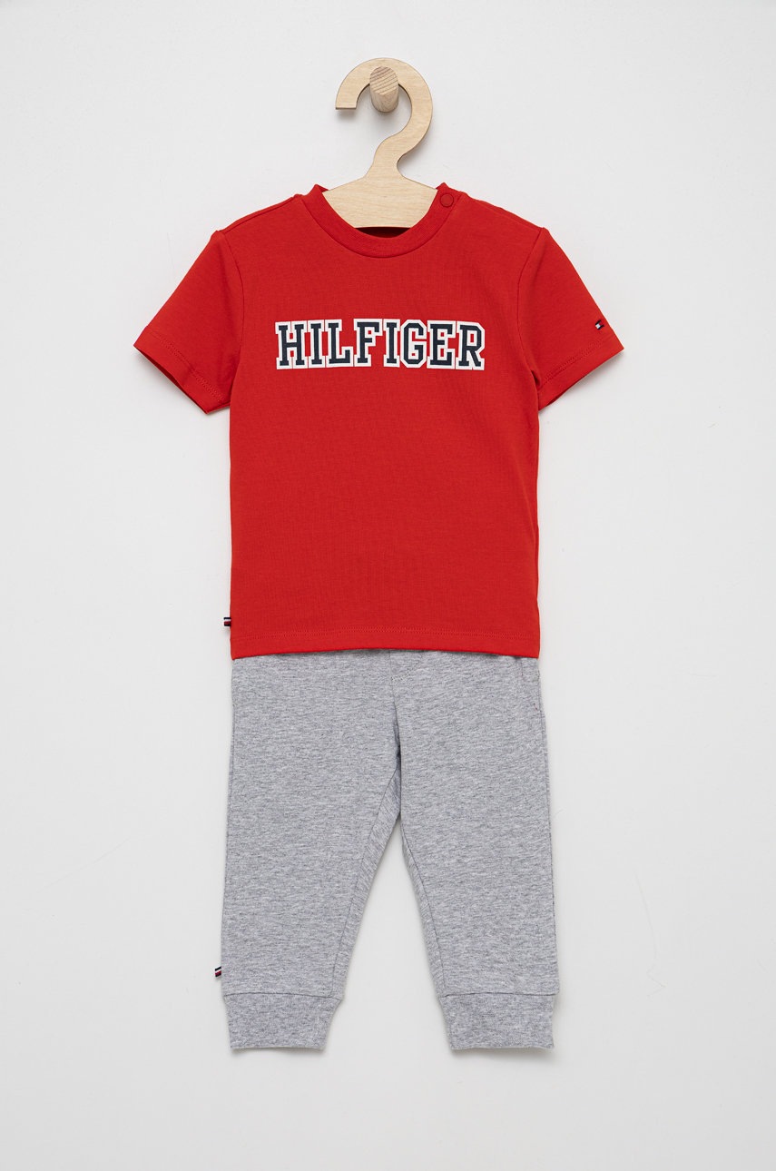 

Детски комплект Tommy Hilfiger в сиво, Сив