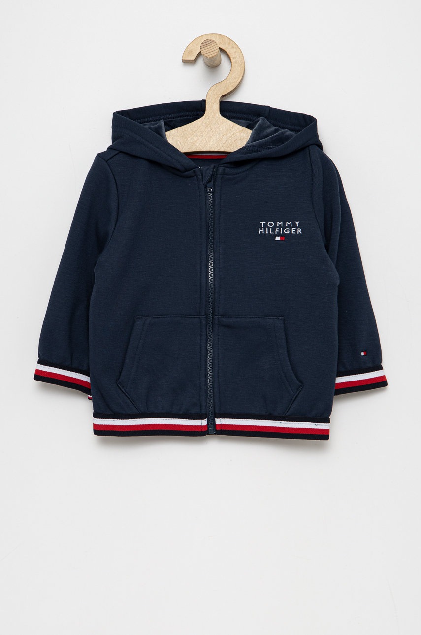 

Бебешки суичър Tommy Hilfiger в тъмносиньо, Тъмносин