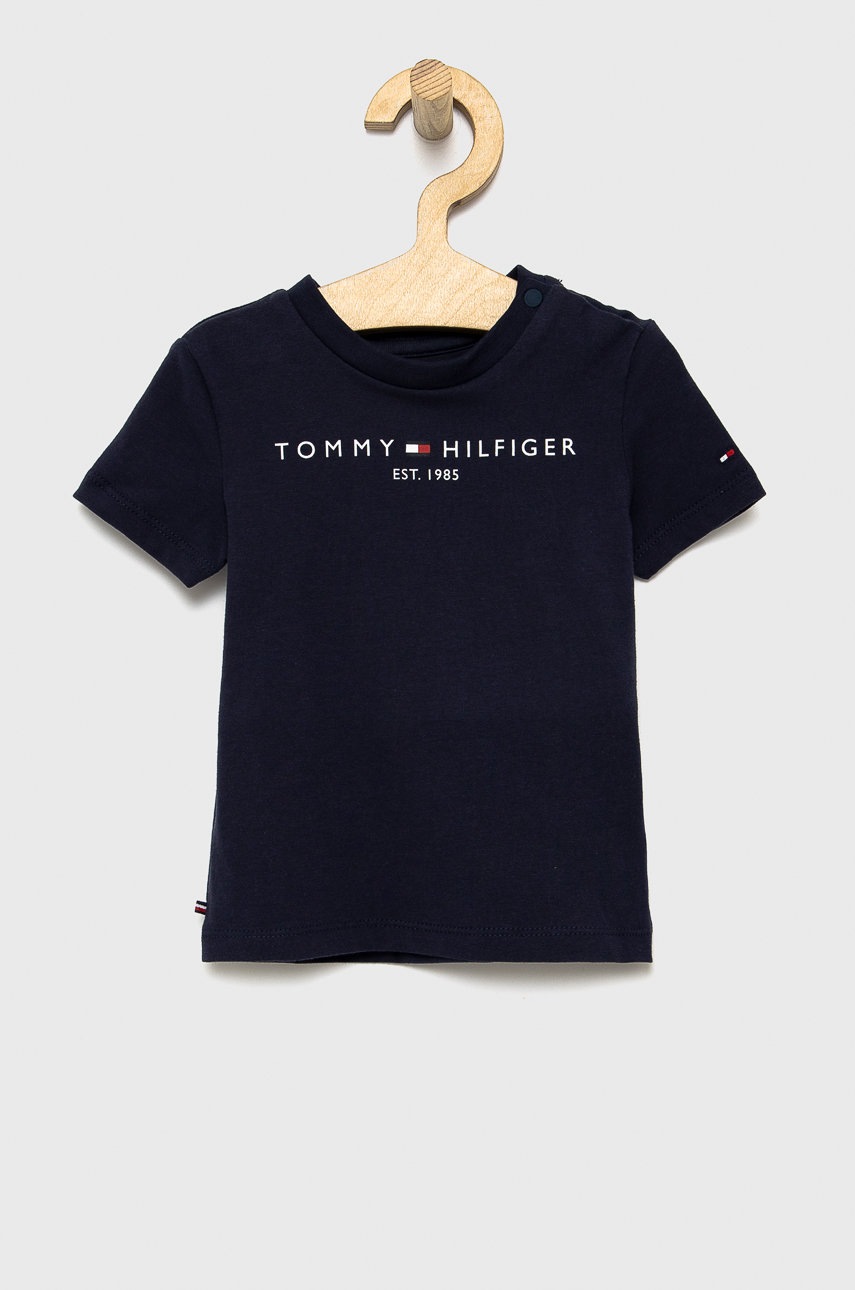 

Бебешка тениска Tommy Hilfiger в тъмносиньо, Тъмносин