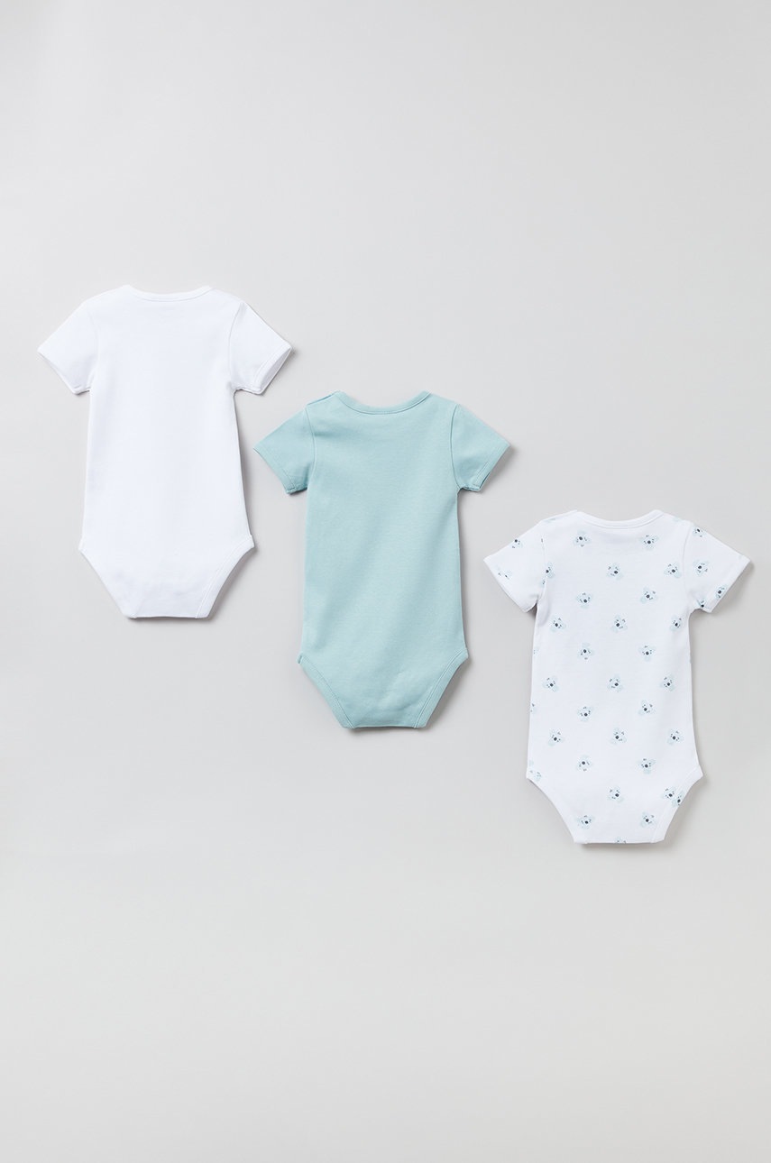 

Боди для младенцев OVS (3-Pack) цвет бирюзовый