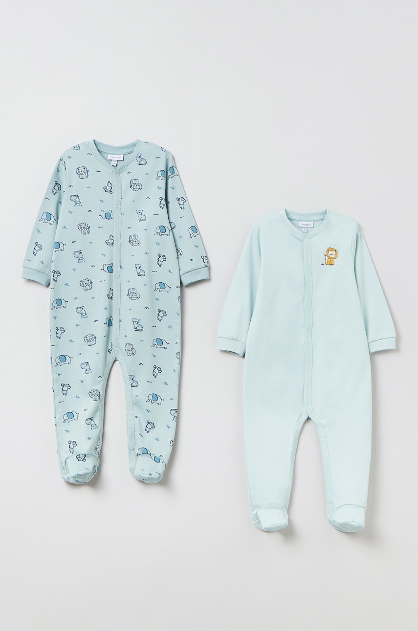 Ovs costum bebe (2-pack) culoarea gri