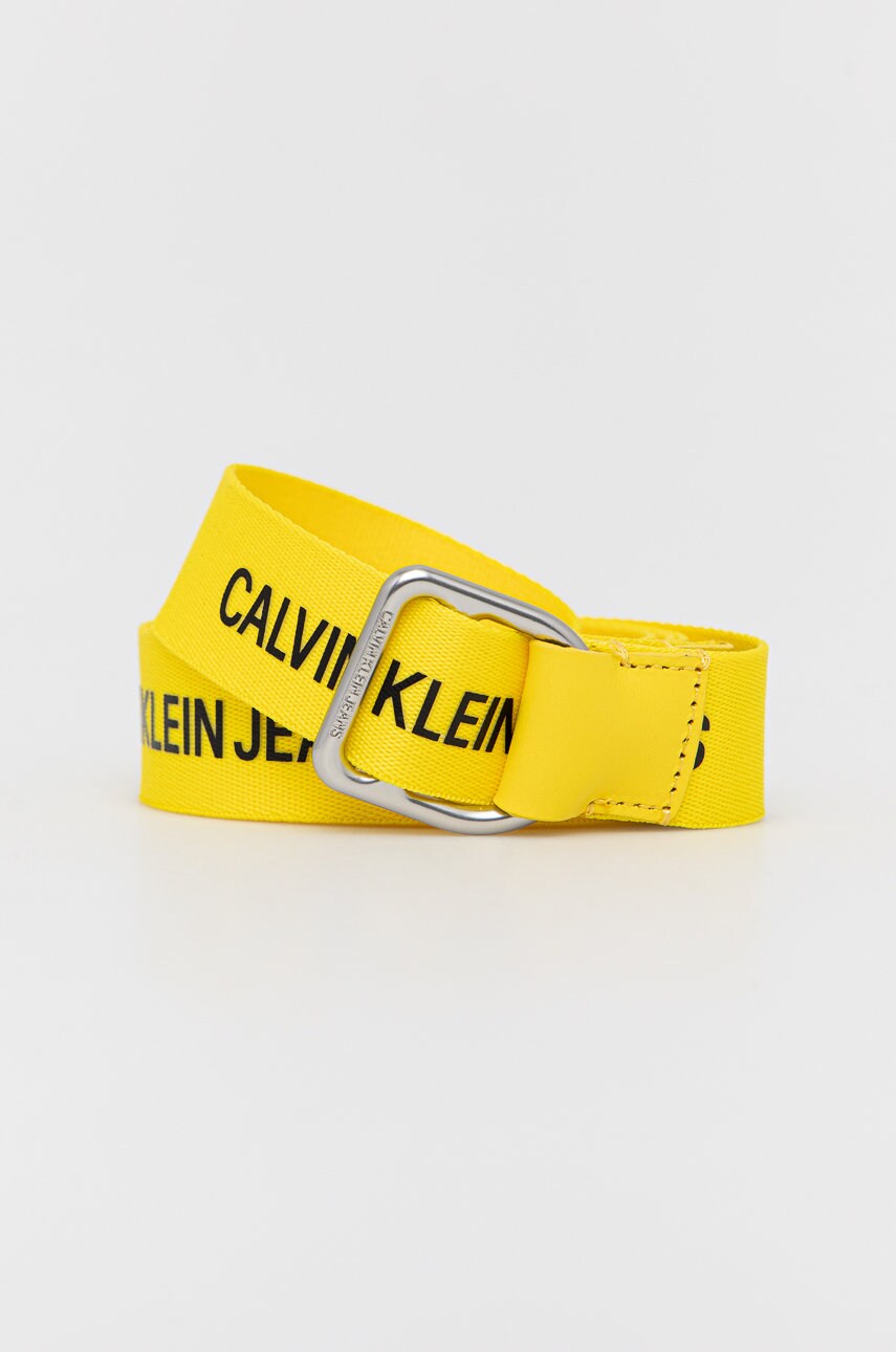 

Колан Calvin Klein Jeans дамски в жълто, Жълт