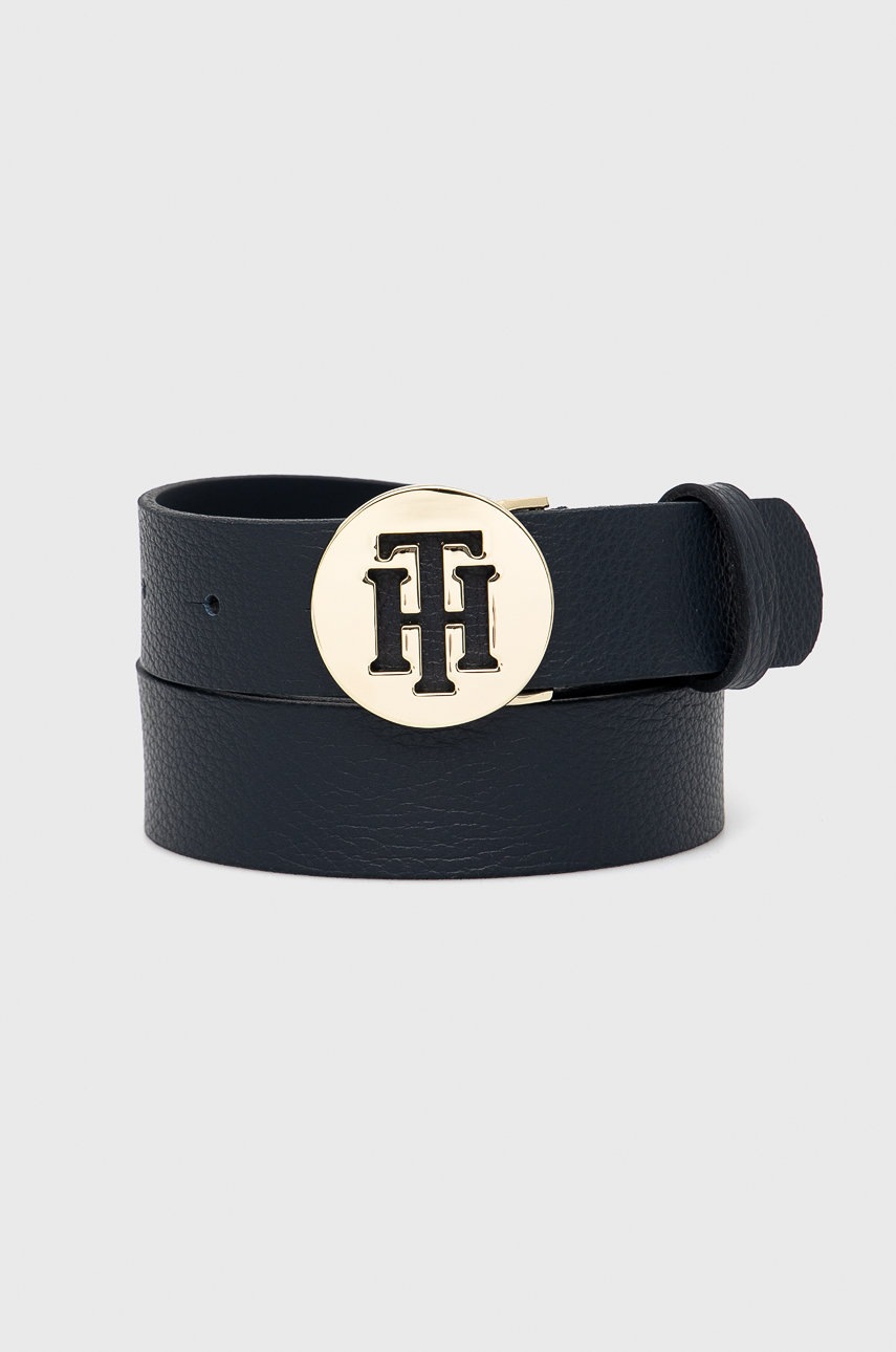 

Кожен колан Tommy Hilfiger дамски в тъмносиньо, Тъмносин
