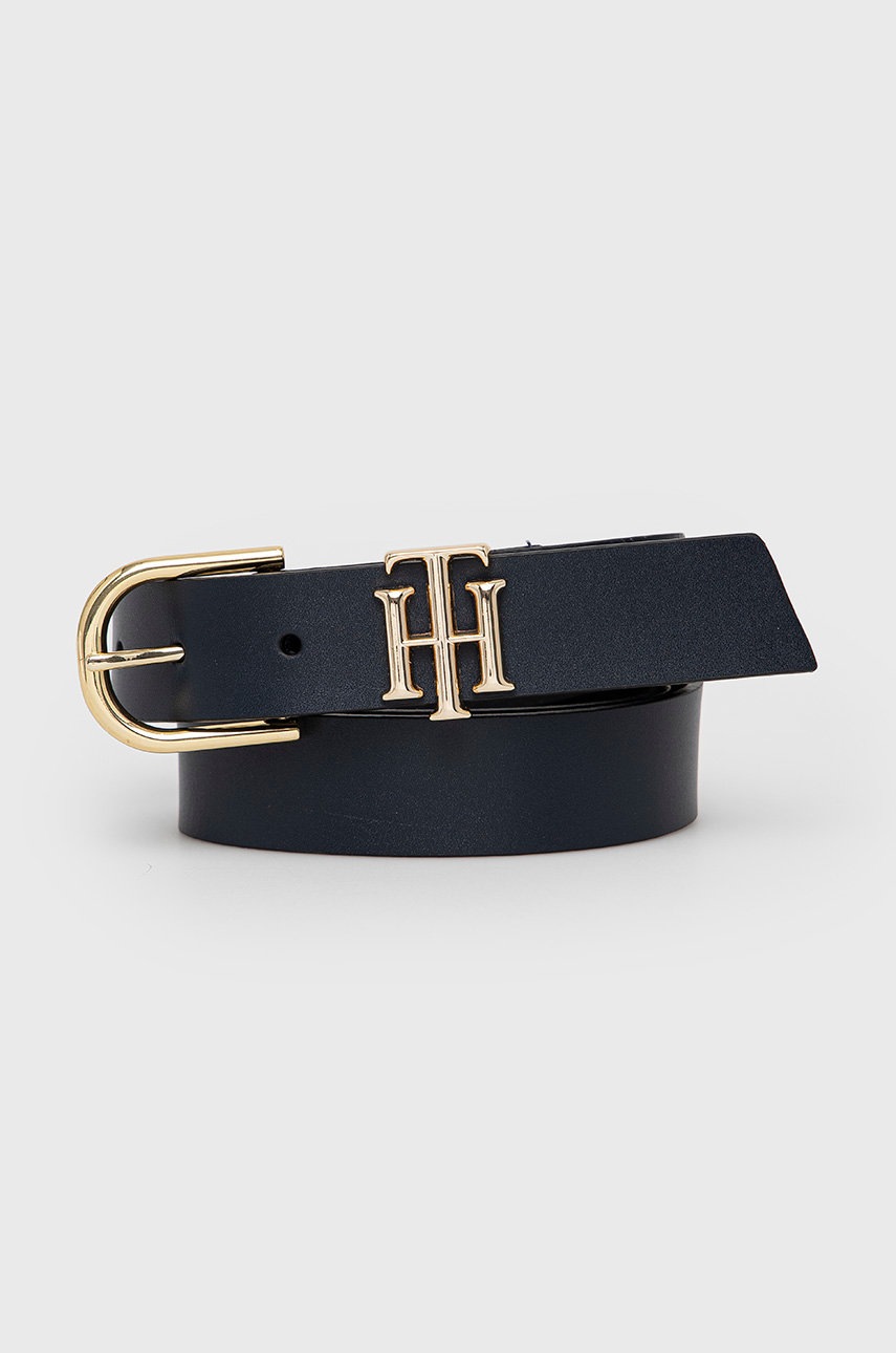 

Кожен колан Tommy Hilfiger дамски в тъмносиньо, Тъмносин