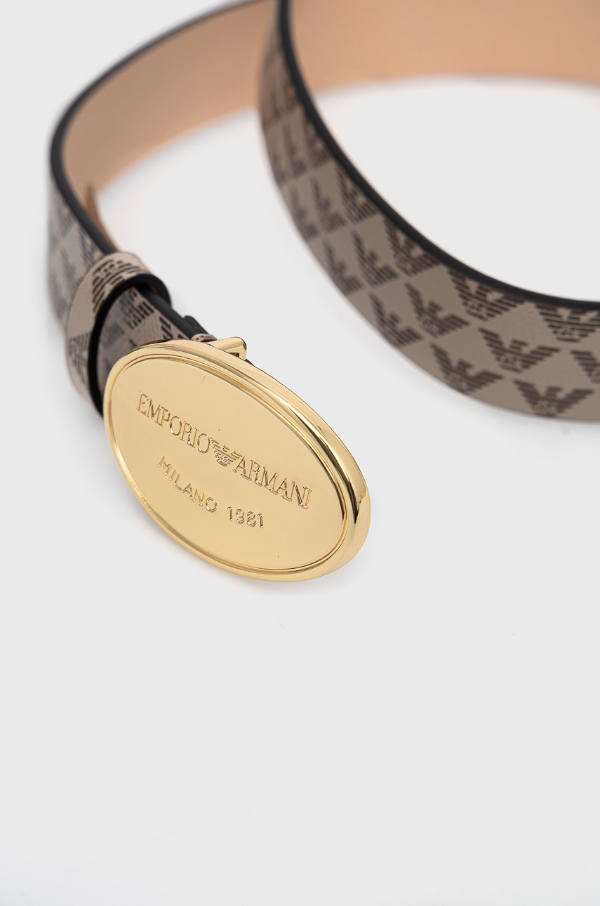 

Ремінь Emporio Armani жіночий колір кремовий