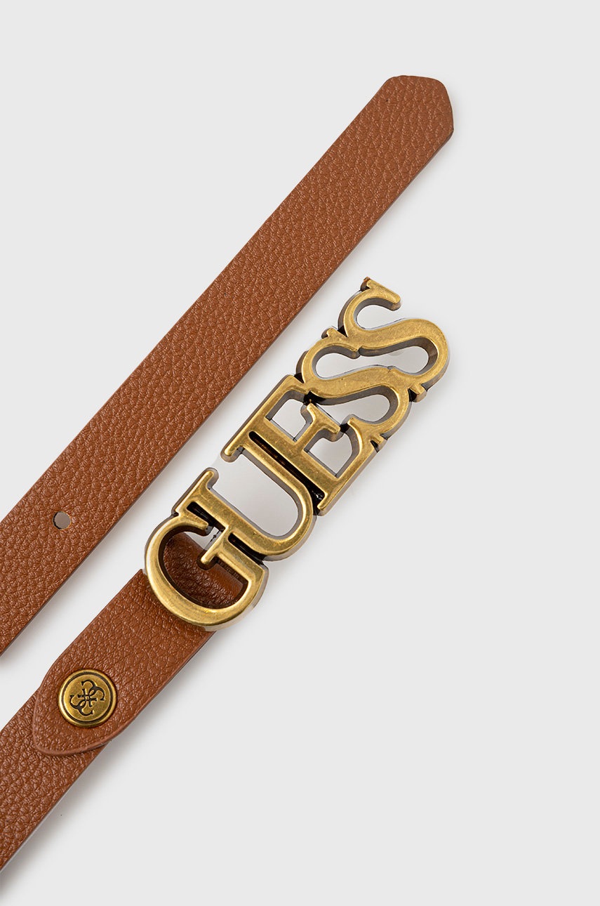 

Ремінь Guess жіночий колір коричневий