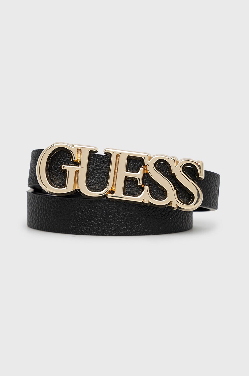 

Колан Guess дамски в черно, Черен