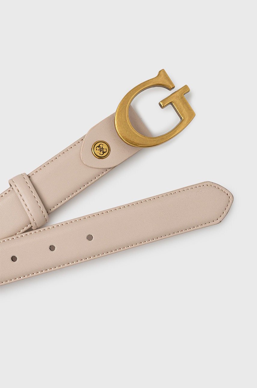 

Ремінь Guess жіночий колір бежевий