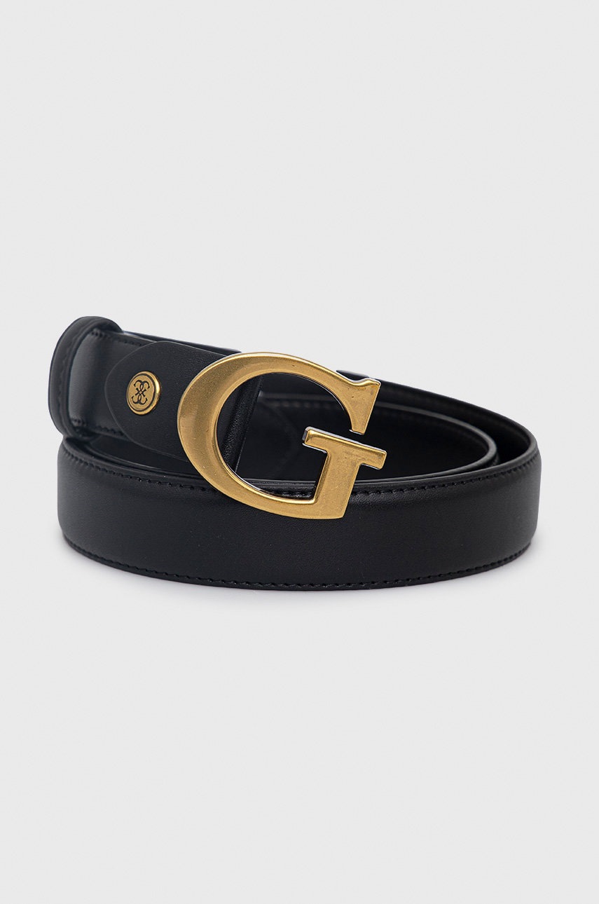 

Колан Guess дамски в черно, Черен